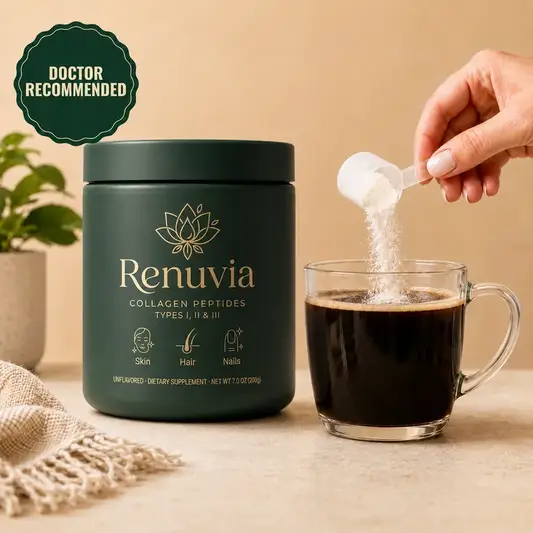 One scoop of Renuvia stirred into a morning coffee
